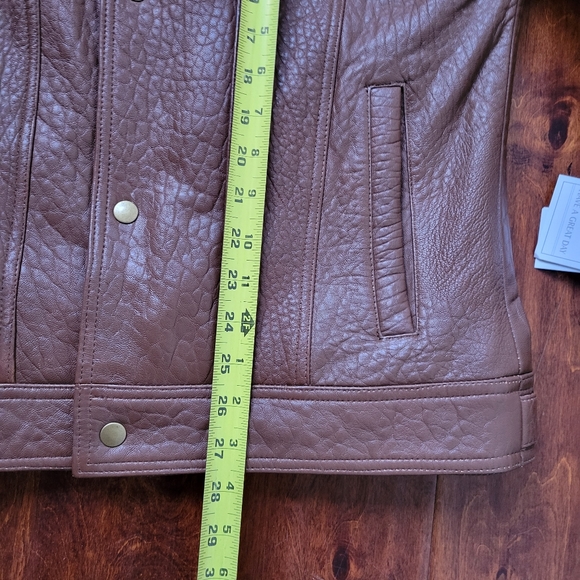 Leather Bomber Jacket - Picture 10 of 12